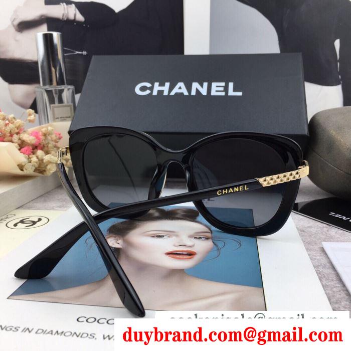  chanel 春夏アイテムから新たに登場！ サングラス 2019春新色コスメ人気ブランド 3色可選