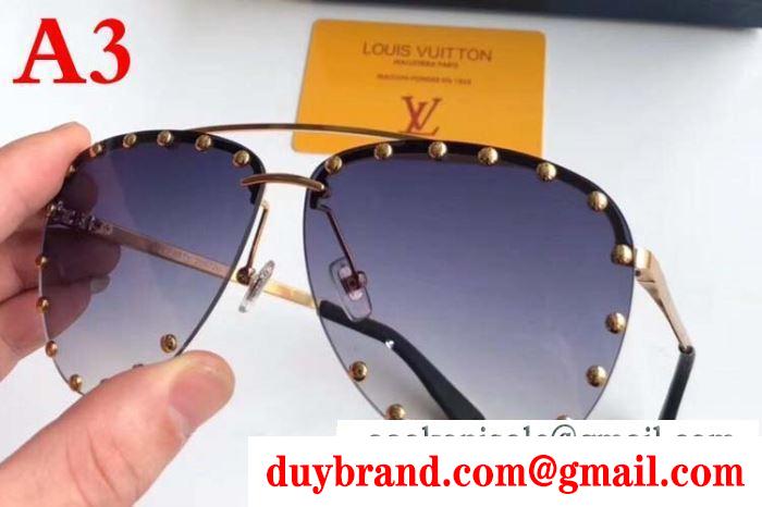 多色可選 サングラス キレイ色チェック春夏 19年トレンド春夏もお世話に ルイ ヴィトン louis vuitton