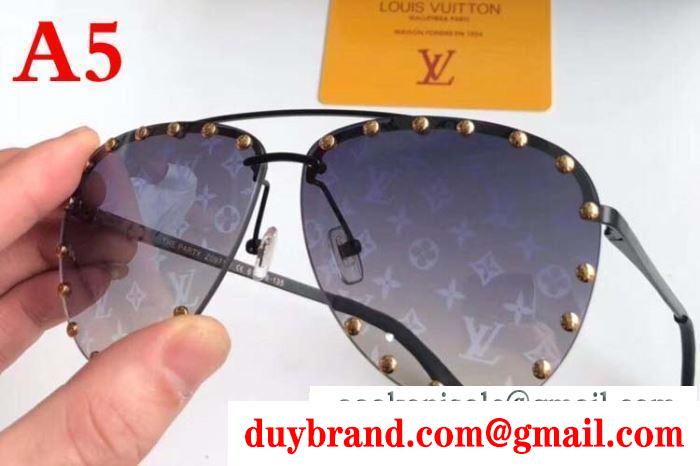 多色可選 サングラス キレイ色チェック春夏 19年トレンド春夏もお世話に ルイ ヴィトン louis vuitton