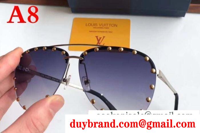 多色可選 サングラス キレイ色チェック春夏 19年トレンド春夏もお世話に ルイ ヴィトン louis vuitton