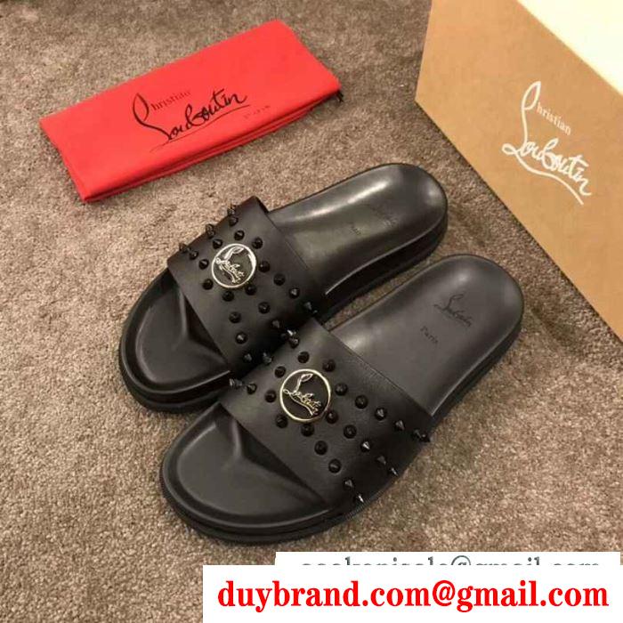 Christian louboutin2019人気新色が登場 クリスチャンルブタン サンダル トップスからチラ見える安心