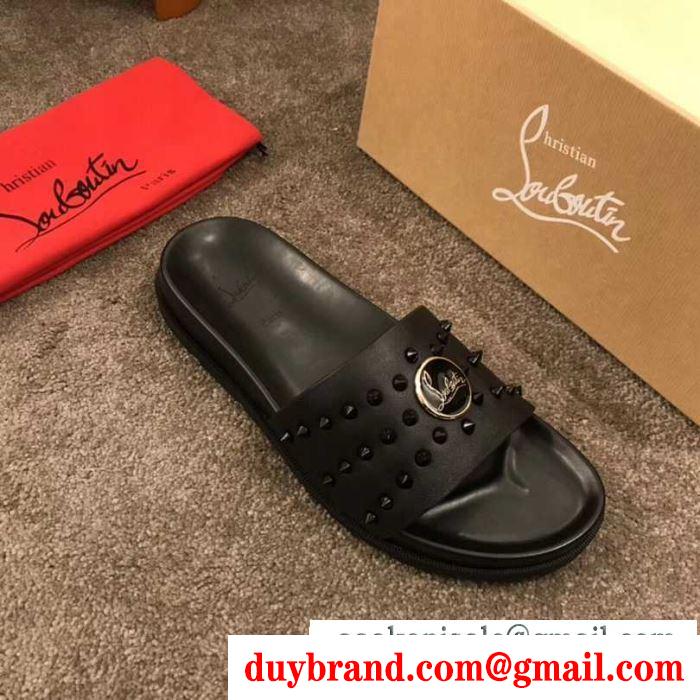 Christian louboutin2019人気新色が登場 クリスチャンルブタン サンダル トップスからチラ見える安心