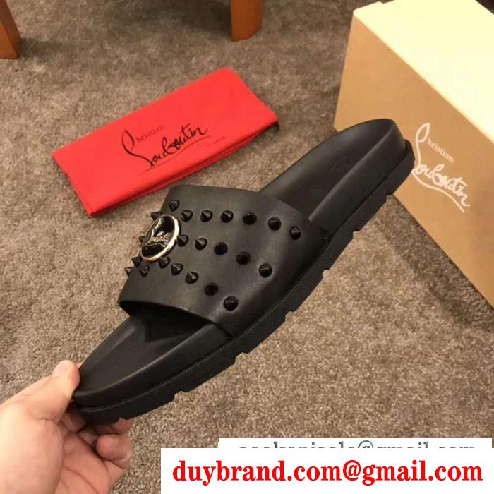 Christian louboutin2019人気新色が登場 クリスチャンルブタン サンダル トップスからチラ見える安心