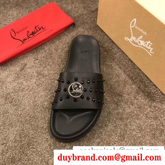 Christian louboutin2019人気新色が登場 クリスチャンルブタン サンダル トップスからチラ見える安心