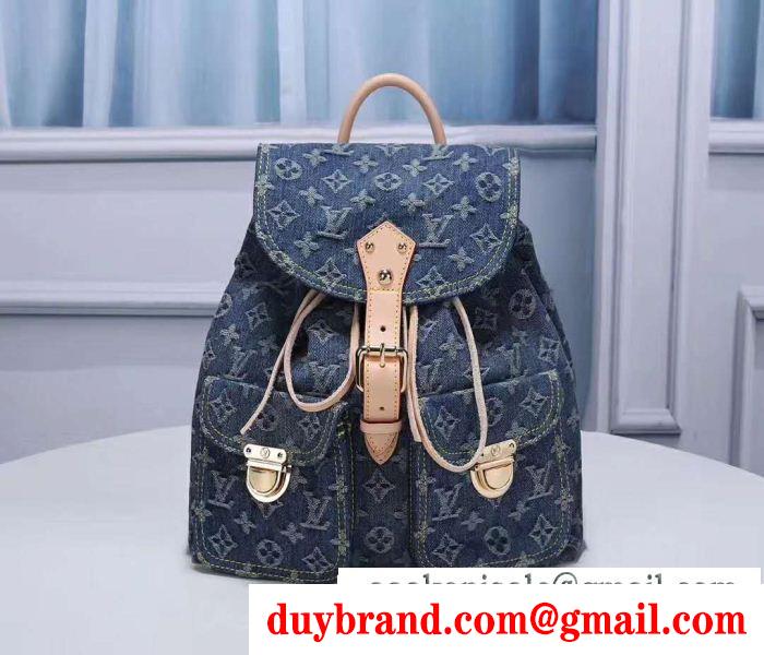 キャンパスなどに大活躍コレクション ルイ ヴィトン モノグラム コピー louis vuitton バックパック 激安 ネイビー