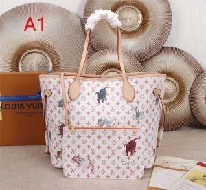 Bộ sưu tập mặc cả nổi tiếng 2019 Louis Vuitton Louis Vuitton Ladies Túi TOTE Túi màu nâu trắng