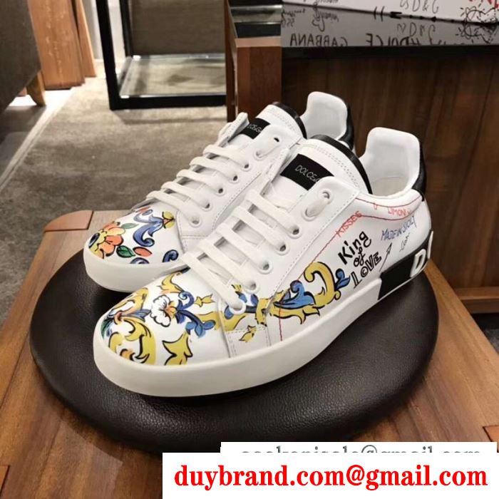 カジュアルシューズ 人気ファッション雑誌でも掲載 2019ss最安値春夏ファション dolce&gabbana ドルチェ＆ガッバーナ