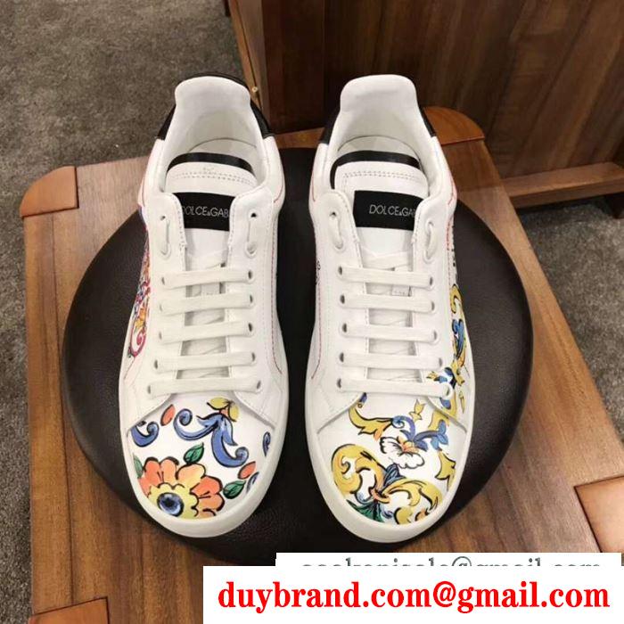 カジュアルシューズ 人気ファッション雑誌でも掲載 2019ss最安値春夏ファション dolce&gabbana ドルチェ＆ガッバーナ