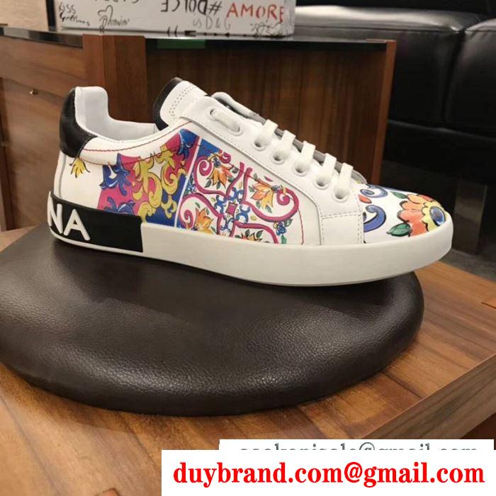 カジュアルシューズ 人気ファッション雑誌でも掲載 2019ss最安値春夏ファション dolce&gabbana ドルチェ＆ガッバーナ