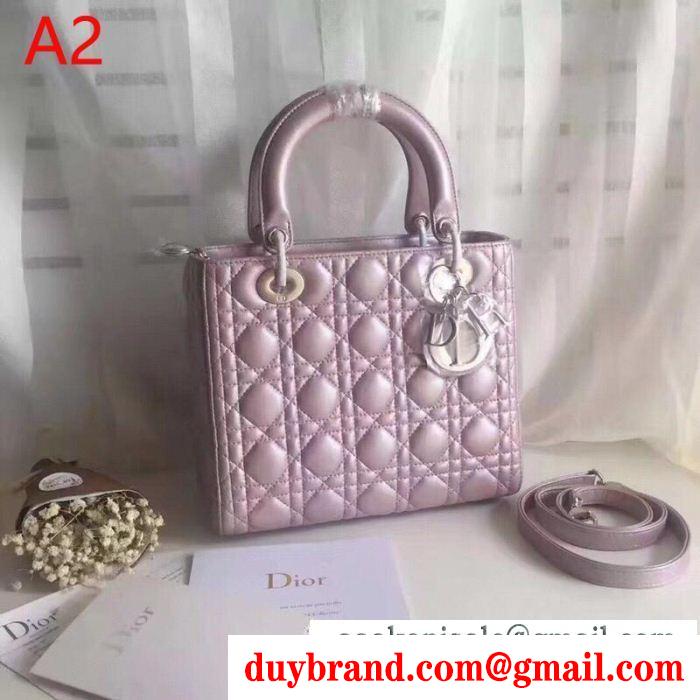 ファッション感が満点コレクション新品！ dior lady dior calfskin bag ディオール レディース トートバッグ コピー 4色選択可