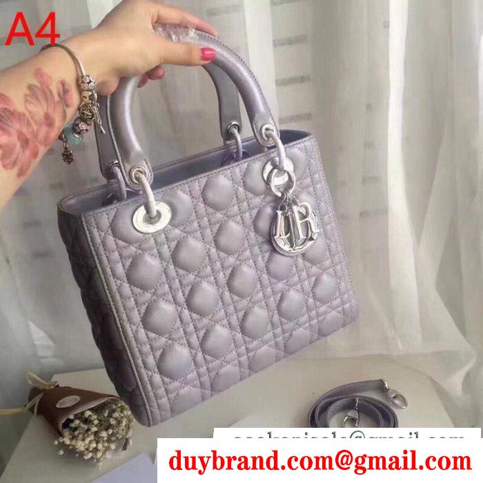 ファッション感が満点コレクション新品！ dior lady dior calfskin bag ディオール レディース トートバッグ コピー 4色選択可