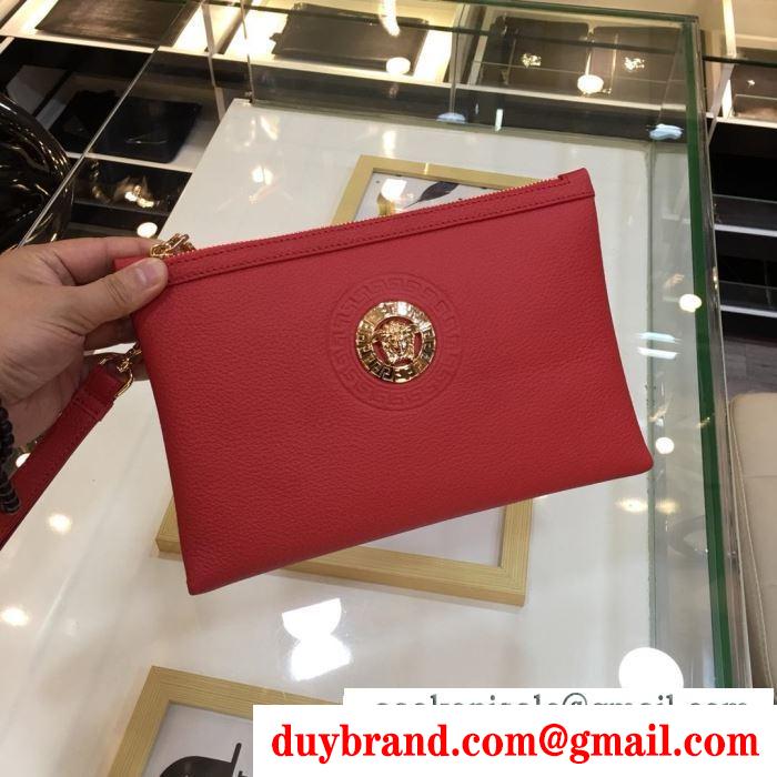 限定セール！お早めに！ ヴェルサーチ スーパーコピー クラッチバッグ versace メンズ ブラック 通勤通学 品質保証