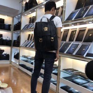 Bộ sưu tập phổ biến mà bạn chắc chắn muốn mua ba lô Versace da mới Versace Men Dung lượng lớn màu đen