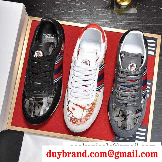 MONCLER モンクレール カジュアルシューズ 3色可選 最新トレンドファッション新着 2019トレンド感満載なアイテム