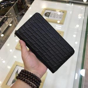 Bộ sưu tập phổ biến Almann Zip Long Wallet Logo Men Cover Fashion Black Black