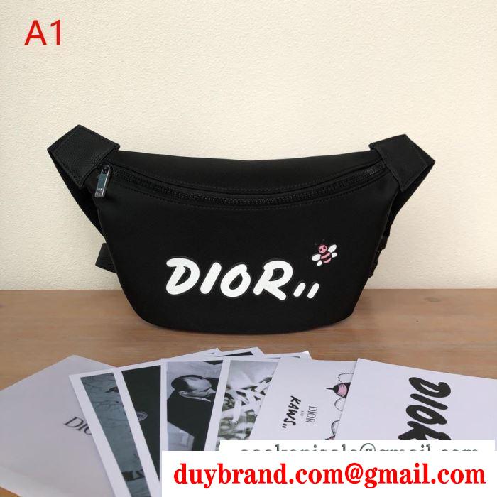 ウエストバッグ メンズ dior ディオール 可愛いデザインに大歓迎 コピー 激安 通勤通学 ブラック ３色可選 1kwpo100yle_h03e