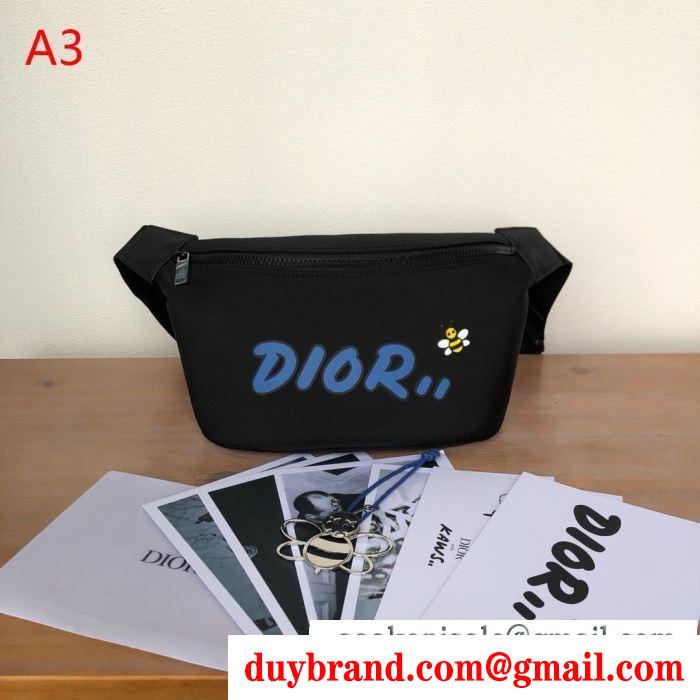ウエストバッグ メンズ dior ディオール 可愛いデザインに大歓迎 コピー 激安 通勤通学 ブラック ３色可選 1kwpo100yle_h03e