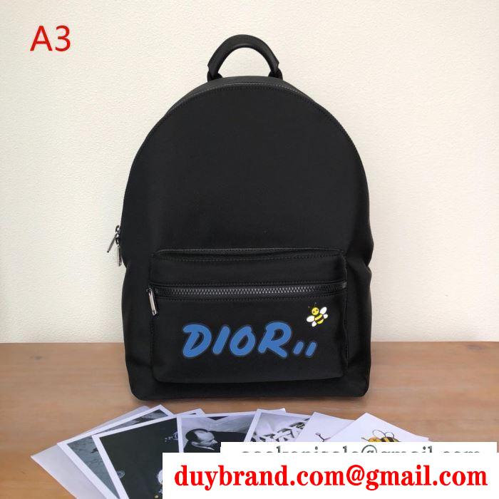 Dior ディオール メンズ バックパック スーパーコピー ブラック レザー ファッション 最安値 ３色選択可 1kwba064yle_h03e
