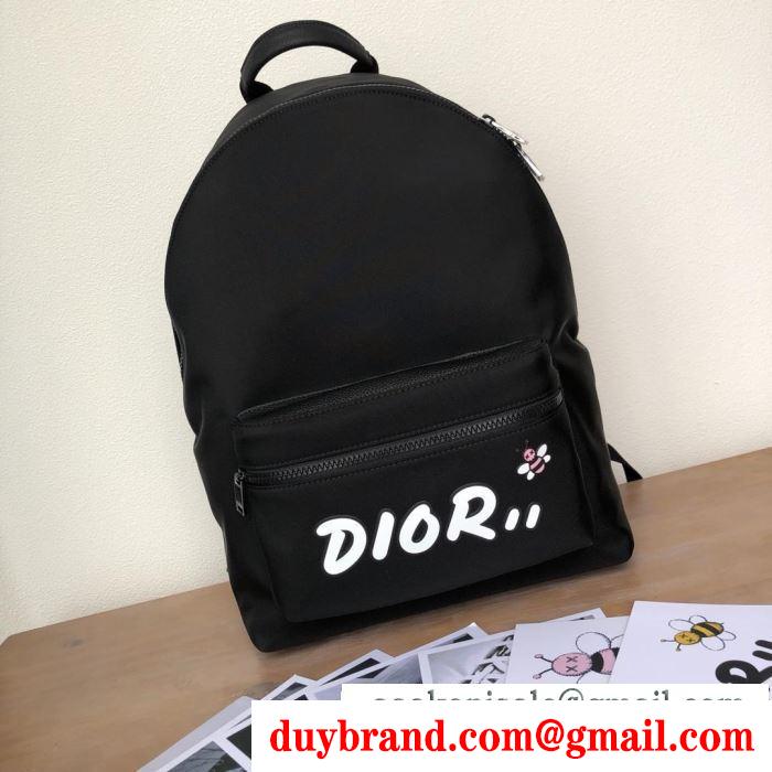 Dior ディオール メンズ バックパック スーパーコピー ブラック レザー ファッション 最安値 ３色選択可 1kwba064yle_h03e