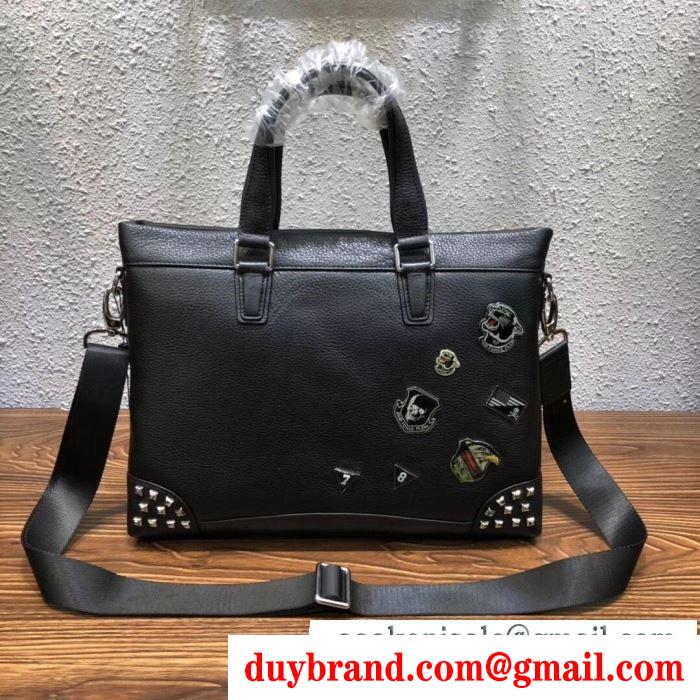 PHILIPP plein フィリッププレイン 期間限定セール メンズ ショルダーバッグ ブランド コピー ブラック 品質保証 2wayバッグ