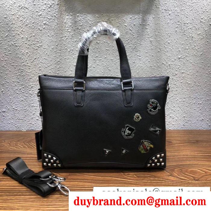 PHILIPP plein フィリッププレイン 期間限定セール メンズ ショルダーバッグ ブランド コピー ブラック 品質保証 2wayバッグ