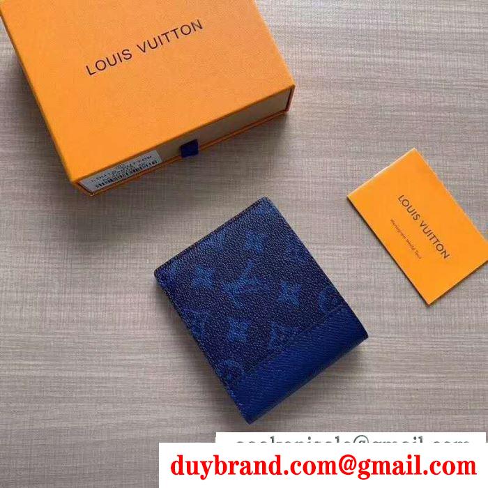 Louis vuitton ルイヴィトン 財布 メンズ 大容量 スーパーコピー 日常 ファッション ホワイト ダークブルー 最低価格 品質保証