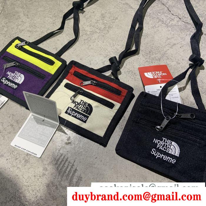 ファッション感度の高い2019トレンドショルダーバッグ 3色可選 supreme tnf expedition travel wallet