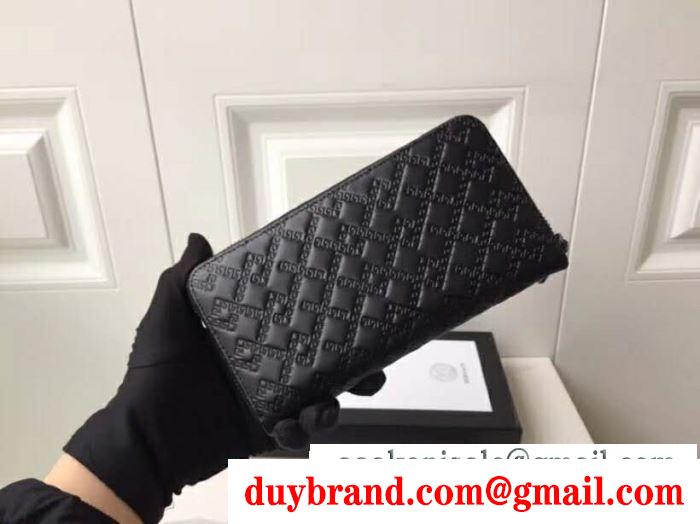 VERSACE ヴェルサーチ メンズ ジップ長財布 ファッション人へのギフトに一番いい！ greca argyle コピー ブラック エンボス
