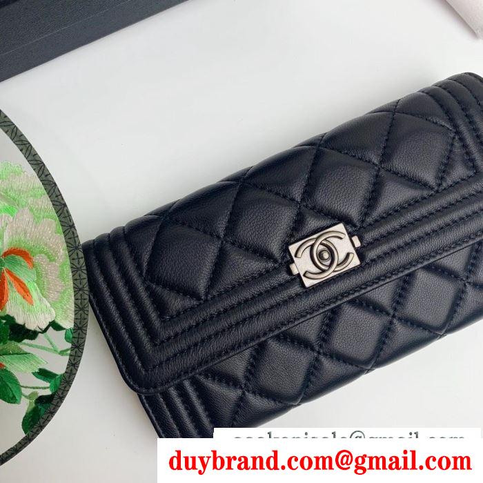  レディース 長財布 コピー 世界中で注目された大人気コレクション boy chanel ブラック a80286y0765994305