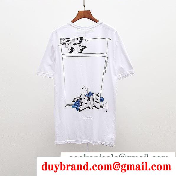 半袖Tシャツ 19年春夏アイテム安い off-white オフホワイト オシャレスタイルは今季も