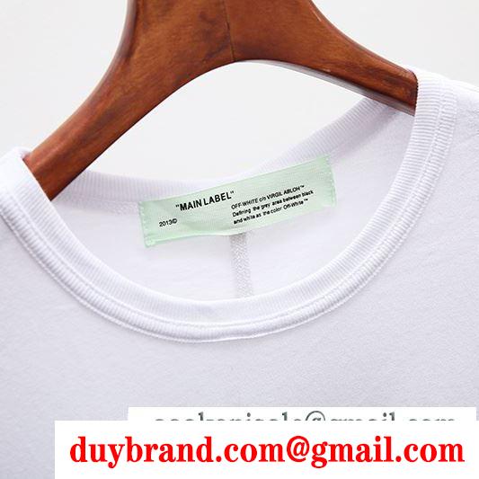 半袖Tシャツ 19年春夏アイテム安い off-white オフホワイト オシャレスタイルは今季も