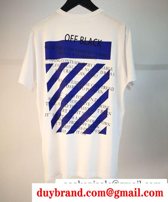 Off-White オフホワイト  2019SSトレンドのチェック  お目立ち度の高い新品  半袖Tシャツ