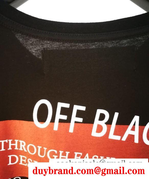 Off-White オフホワイト  2019SSトレンドのチェック  お目立ち度の高い新品  半袖Tシャツ