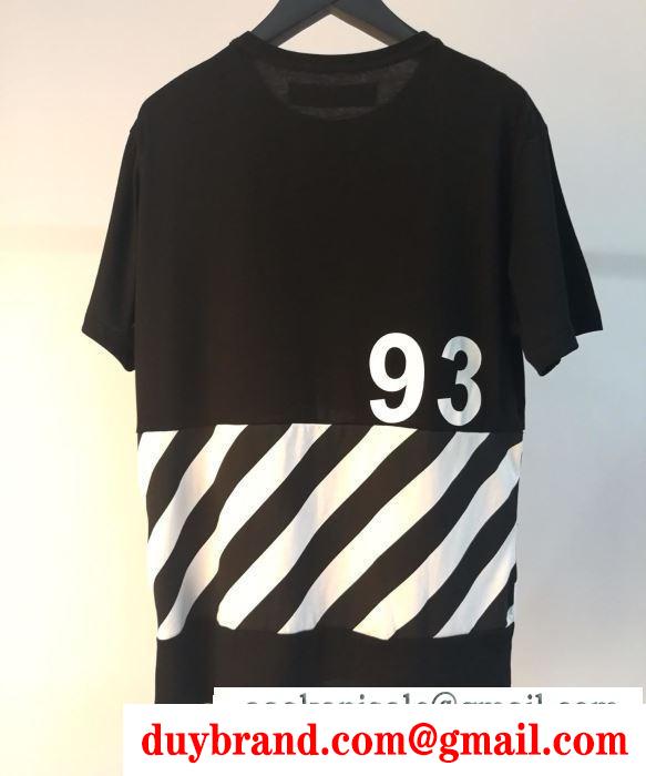Off-White オフホワイト  半袖Tシャツ  クラシックな雰囲気のトップス  2019SS最安値春夏ファション
