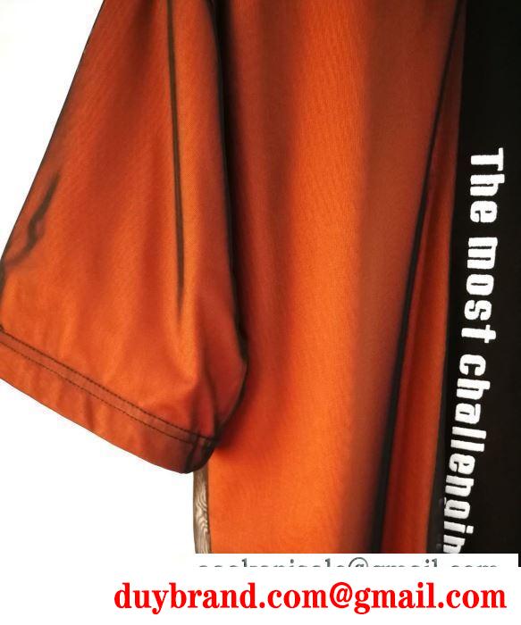 2019春夏トレンドmàu sắc  半袖Tシャツ   Off-White オフホワイト  スタイルアップ見えなシンプル