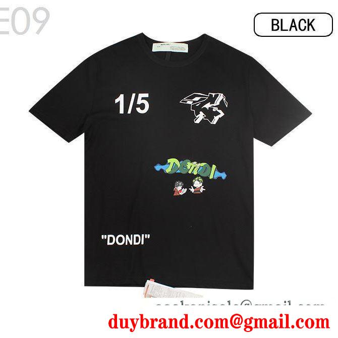 セレブも夢中ブランド新作  2019春夏の流行ファッション  Off-White オフホワイト  半袖Tシャツ