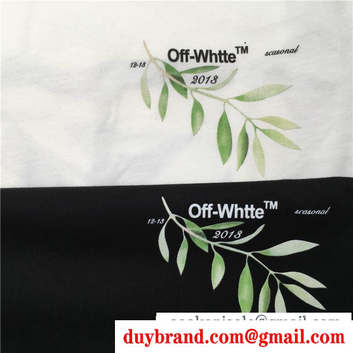 Off-White オフホワイト  半袖Tシャツ  2019春新色コスメ人気ブランド  抜け感のあるスタイルが完成