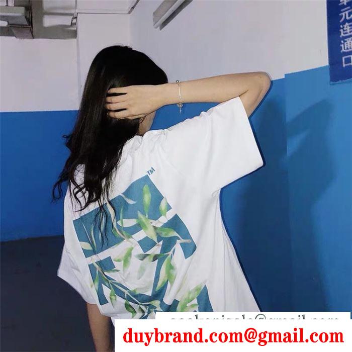 Off-White オフホワイト  半袖Tシャツ  2019春新色コスメ人気ブランド  抜け感のあるスタイルが完成