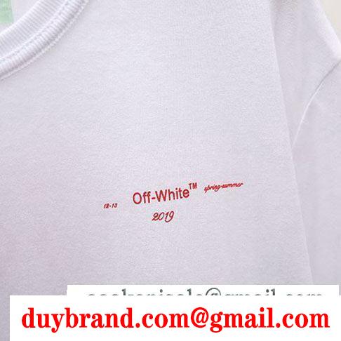 Off-White オフホワイト  半袖Tシャツ  2019年春夏コレクションに見る  春夏シーズン継続トレンド新着