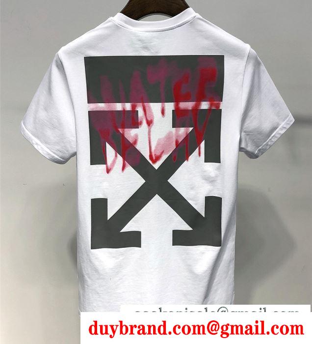 2019春夏の必須アイテム  半袖Tシャツ  Off-White オフホワイト  セレブが今シーズン手に入れ
