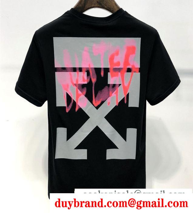 2019春夏の必須アイテム  半袖Tシャツ  Off-White オフホワイト  セレブが今シーズン手に入れ