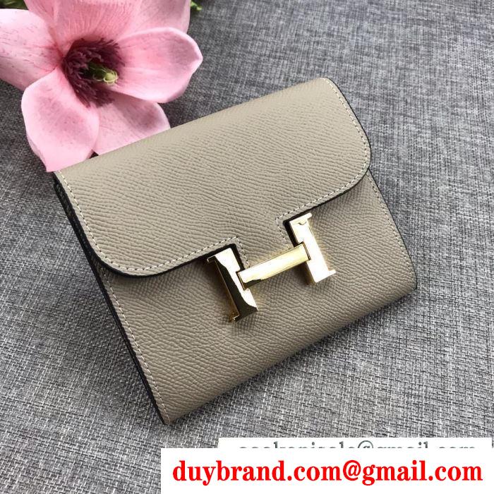 HERMES エルメス 財布 スーパーコピー レディース 折りたたみ財布 最新の注目ファッショントレンド 日常 多色可選 激安