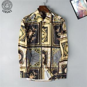 Versace Versace 2019SS Xu hướng kiểm tra áo sơ mi mới _ Versace Versace_ Thương hiệu giá rẻ 
