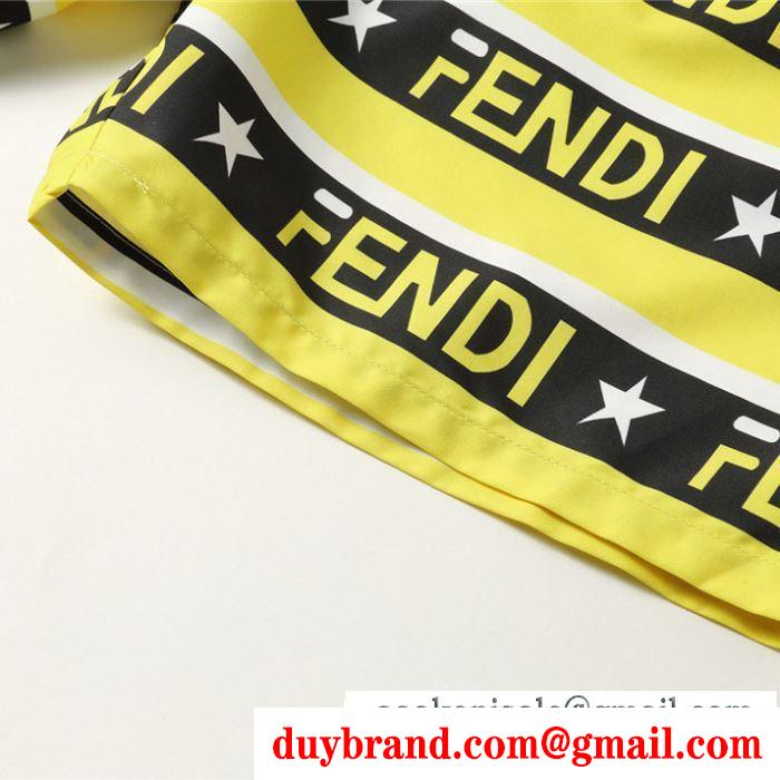 注目ブランドスタイル良く見せ  フェンディ FENDI  ブランド ジーンズ  2019夏もゆったり着こなし