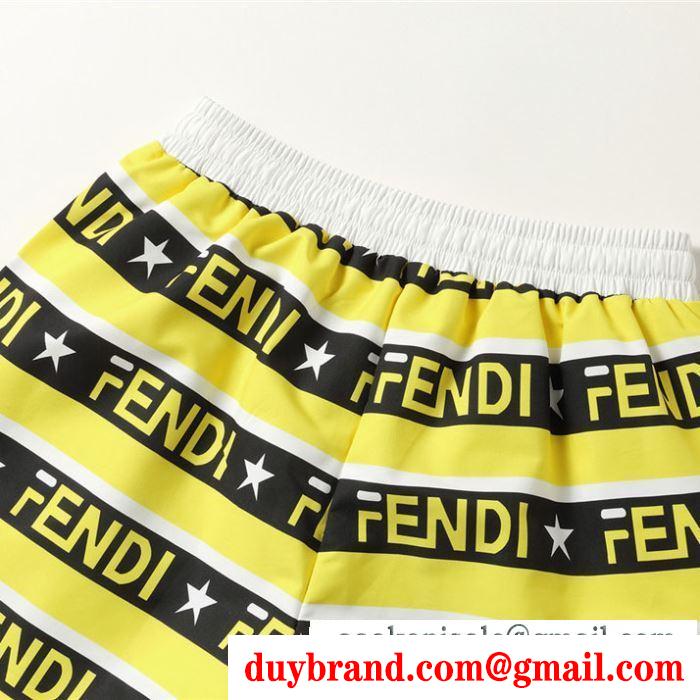 注目ブランドスタイル良く見せ  フェンディ FENDI  ブランド ジーンズ  2019夏もゆったり着こなし