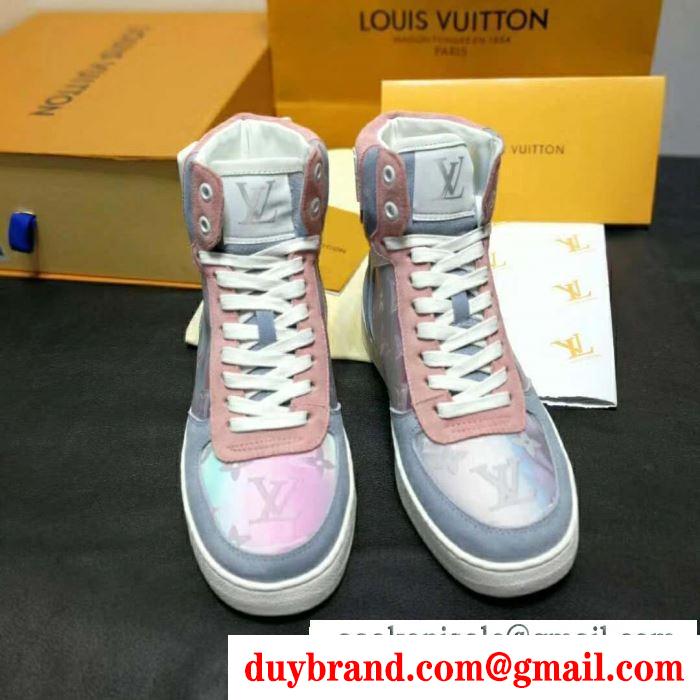 人気のブランドのアイテム2019 毎シーズン活躍する ルイ ヴィトン louis vuitton ハイトップシューズ 2色可選 男女兼用