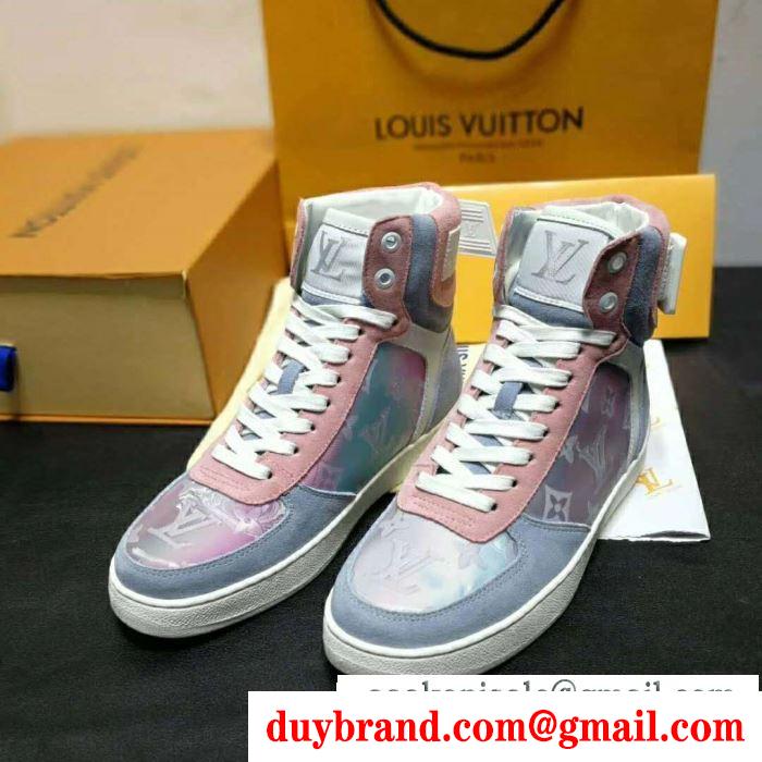 人気のブランドのアイテム2019 毎シーズン活躍する ルイ ヴィトン louis vuitton ハイトップシューズ 2色可選 男女兼用