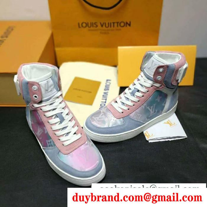 人気のブランドのアイテム2019 毎シーズン活躍する ルイ ヴィトン louis vuitton ハイトップシューズ 2色可選 男女兼用