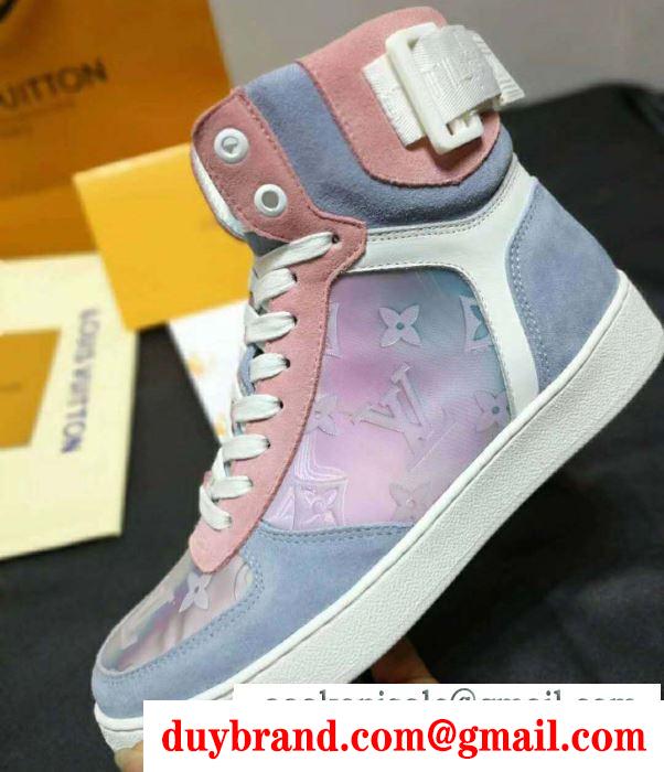 人気のブランドのアイテム2019 毎シーズン活躍する ルイ ヴィトン louis vuitton ハイトップシューズ 2色可選 男女兼用