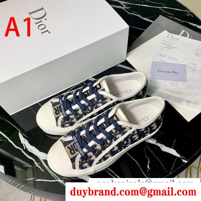 ディオール dior レディース スニーカー 毎日でも使える大人気アイテム walk'n'dior コピー 多色選択可 最安値 kck211obe_s56b